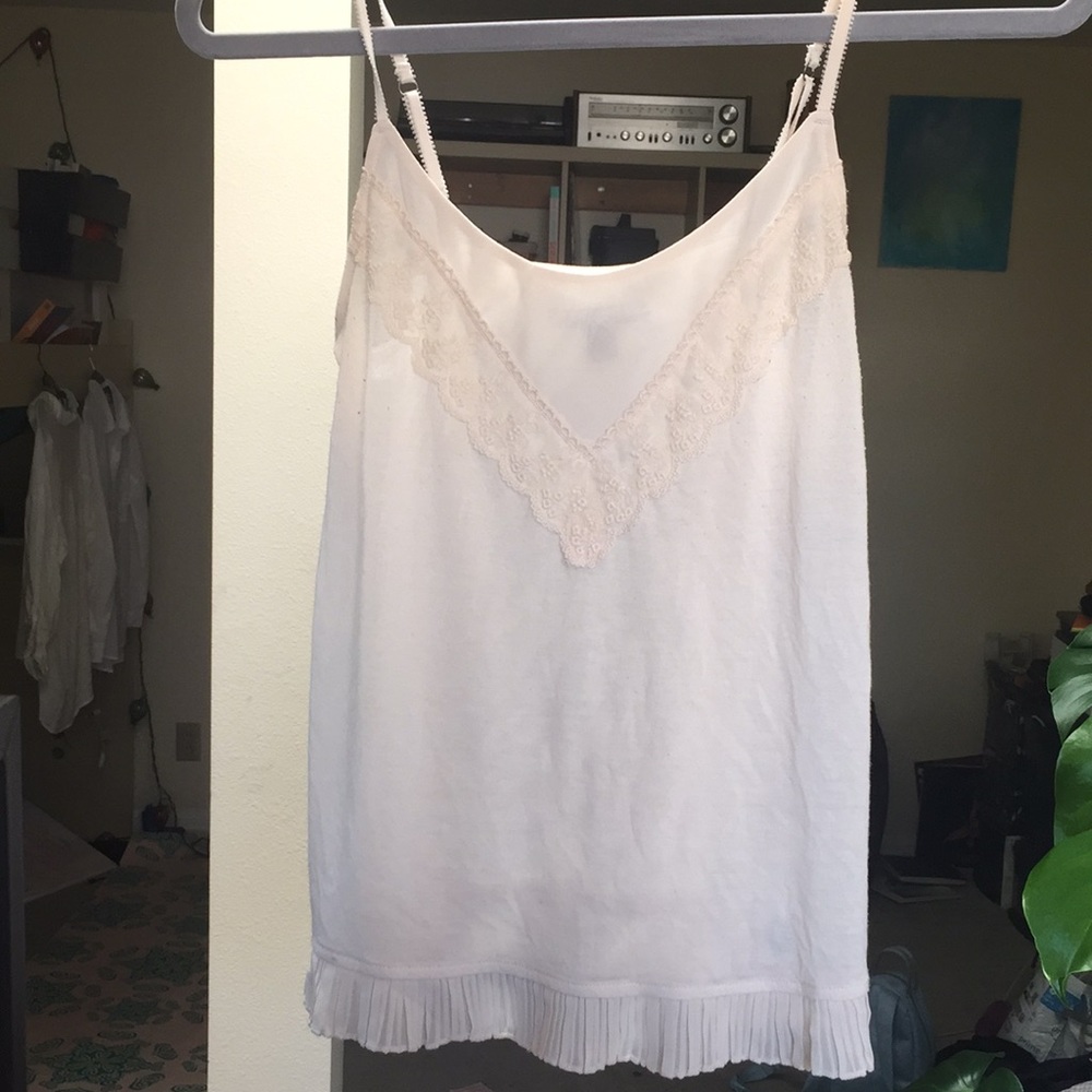 American Eagle Outfitters extra small cream tank